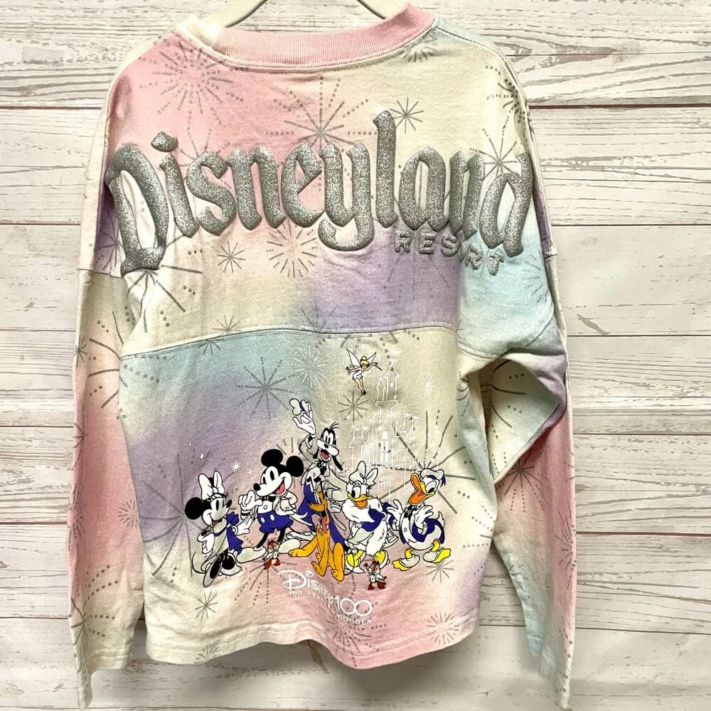 Disney Resort 100 years tie-dye fireworks spirit jersey
